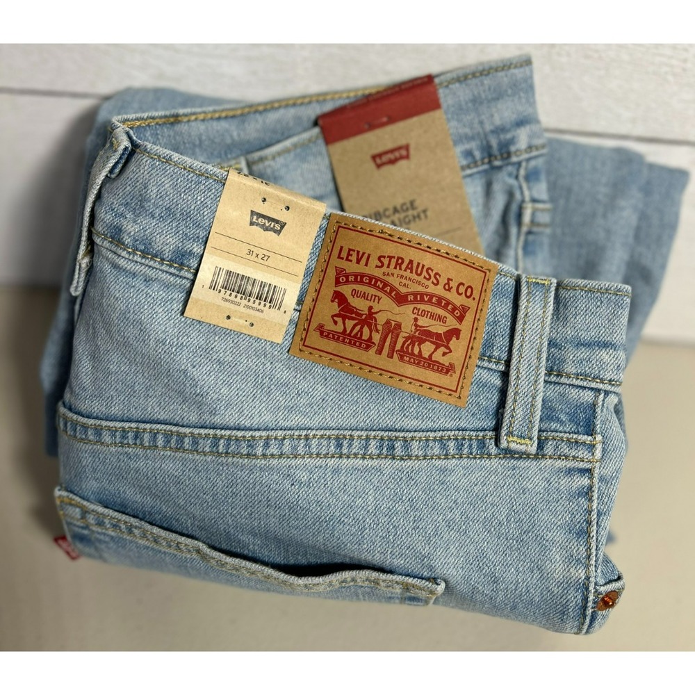 Levi's 31x27 New Women Denim Ribcage Straight Ankle Jeans  Button Fly Super Rise